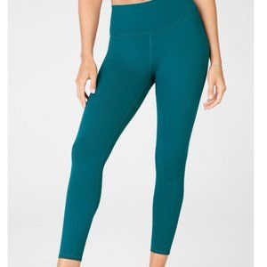 Fabletics Powerhold 7/8 Teal Leggings